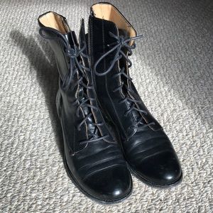 Black Frye melissa short combat boots